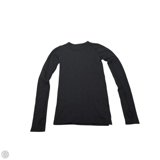 Athletic Top Long Sleeve Crewneck By Lululemon In Black, Size: S