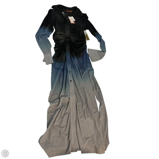 Dress Casual Maxi By Clothes Mentor In Blue & Grey, Size: S
