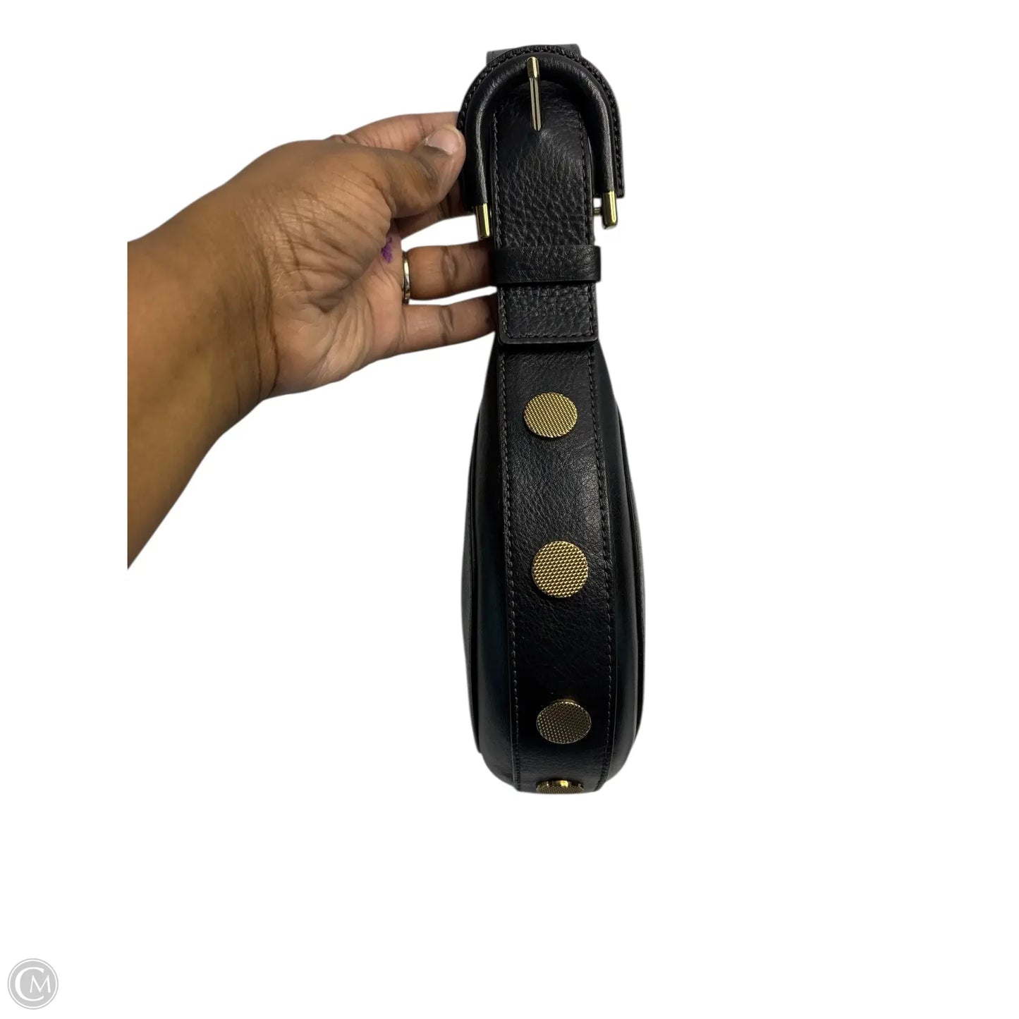 Handbag Leather By Fossil, Size: Small