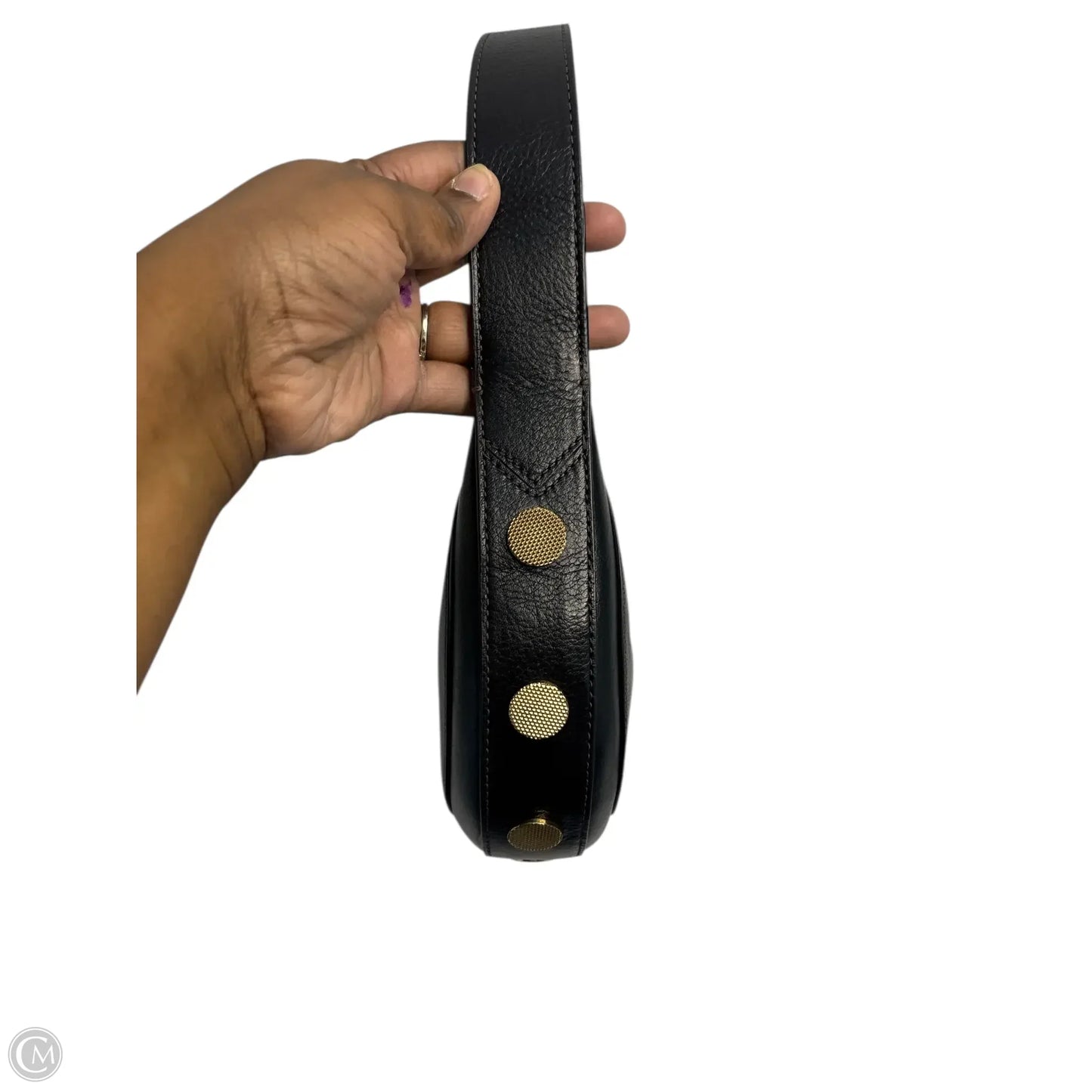 Handbag Leather By Fossil, Size: Small