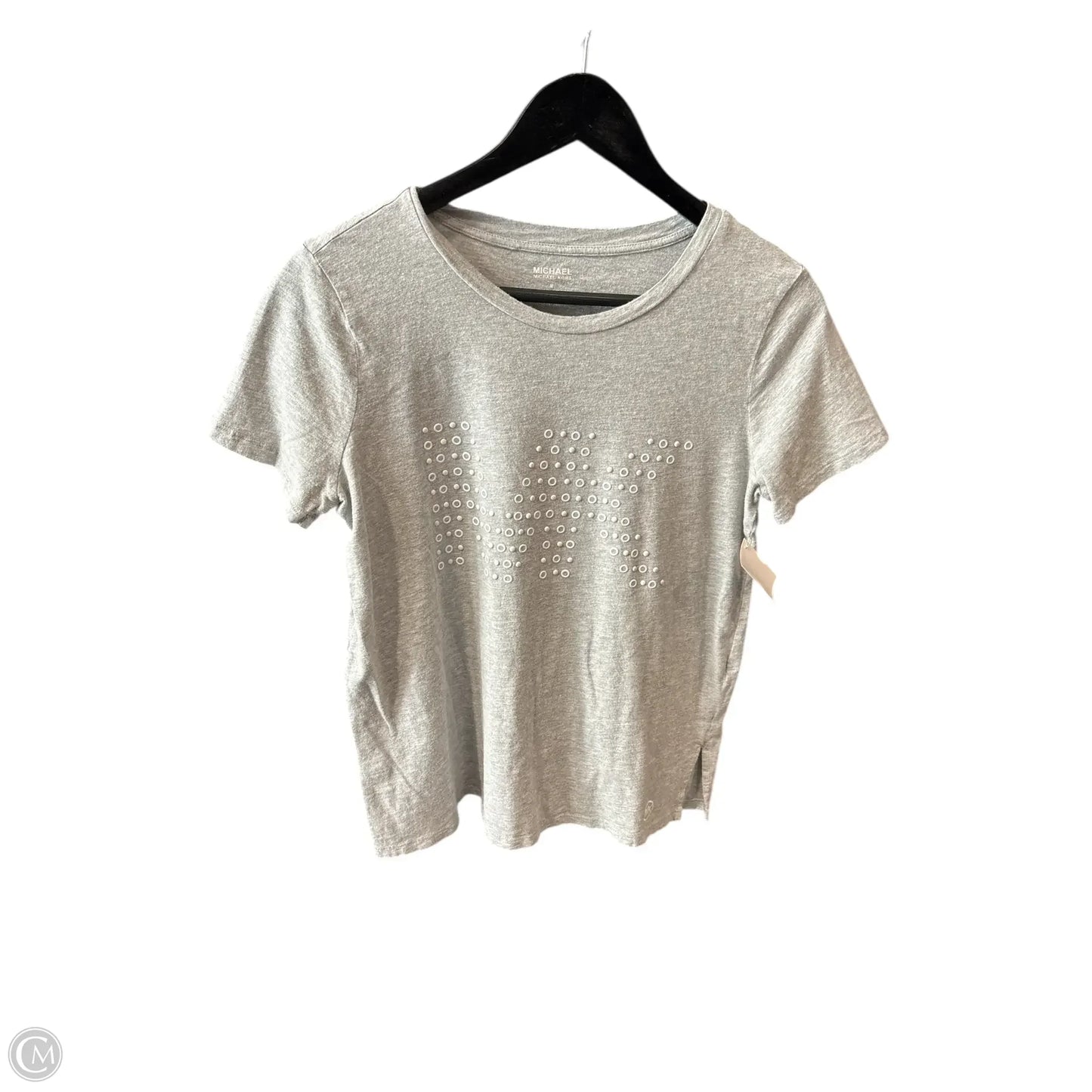 Top Short Sleeve Basic By Michael By Michael Kors In Grey, Size: M