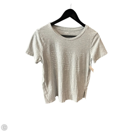 Top Short Sleeve Basic By Michael By Michael Kors In Grey, Size: M