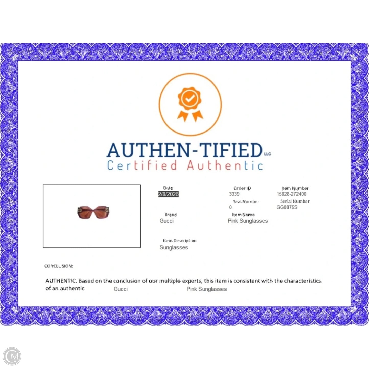 Sunglasses Luxury Designer By Gucci