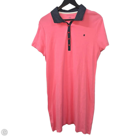 Dress Casual Midi By Tommy Hilfiger In Pink, Size: Xl
