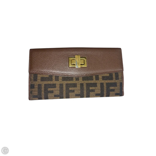 Wallet Luxury Designer By Fendi, Size: Large