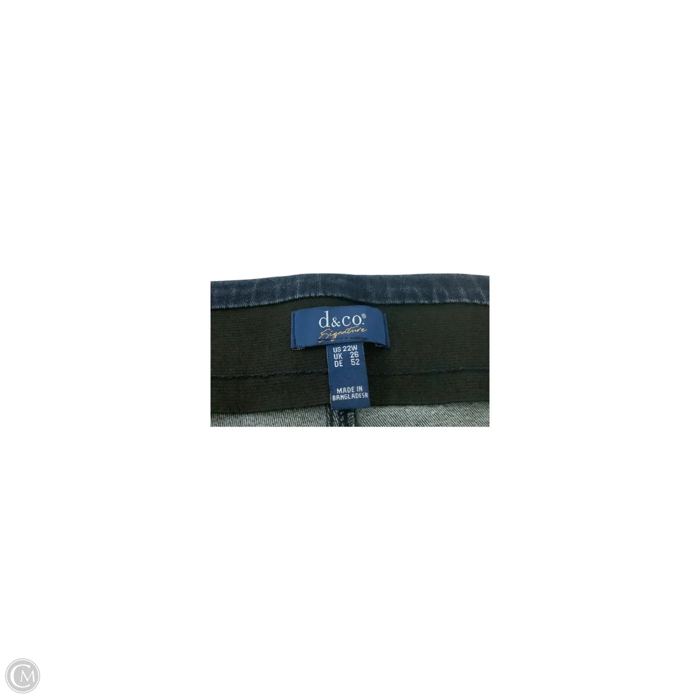 Jeans Skinny By Denim And Co Qvc In Blue, Size: 22
