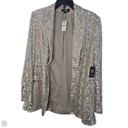 Blazer By Express In Silver, Size: L