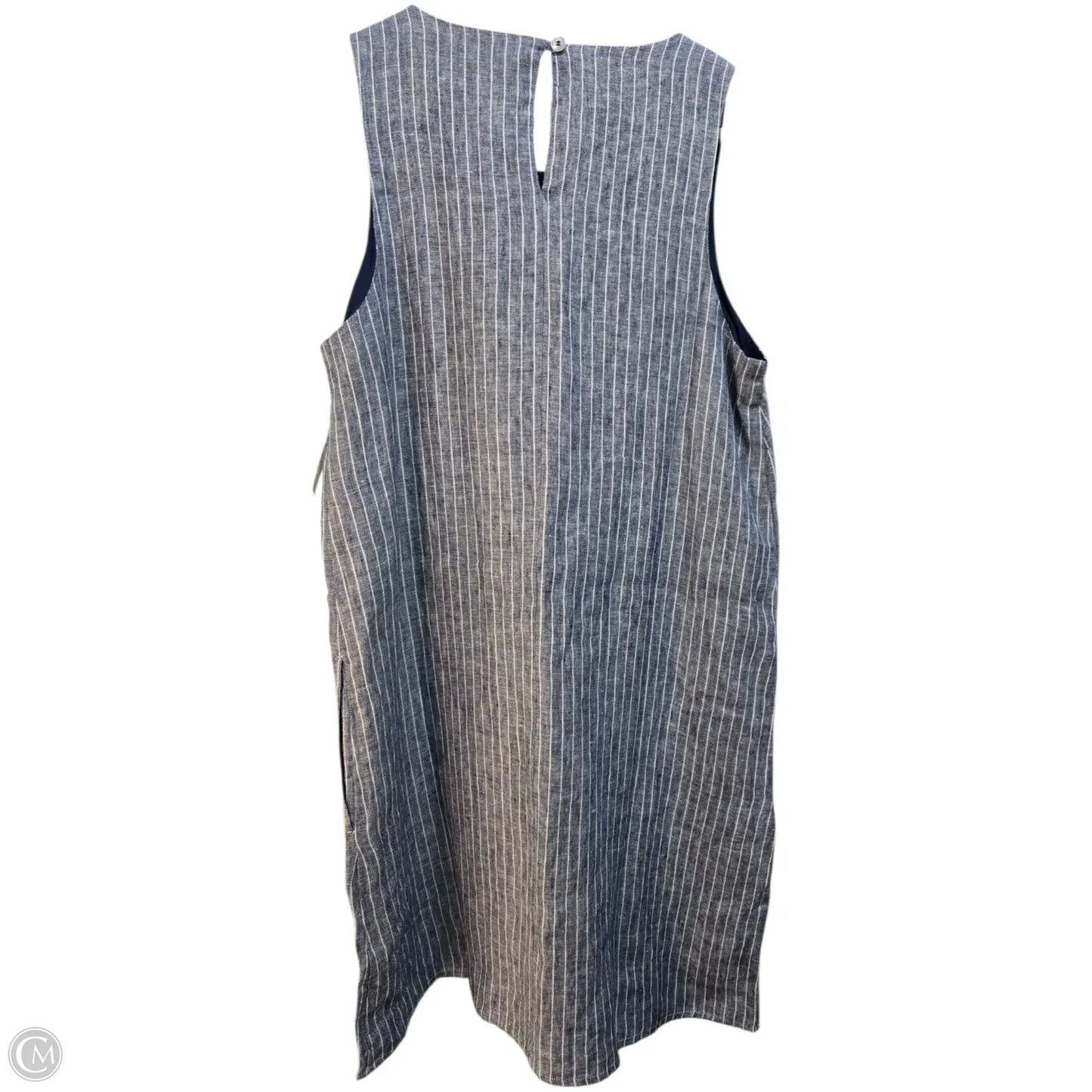 Dress Casual Midi By Quince In Blue, Size: S