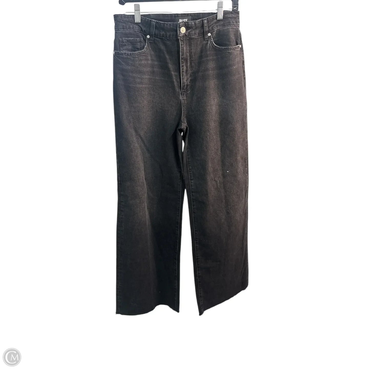 Jeans Wide Leg By Paige In Black, Size: 8