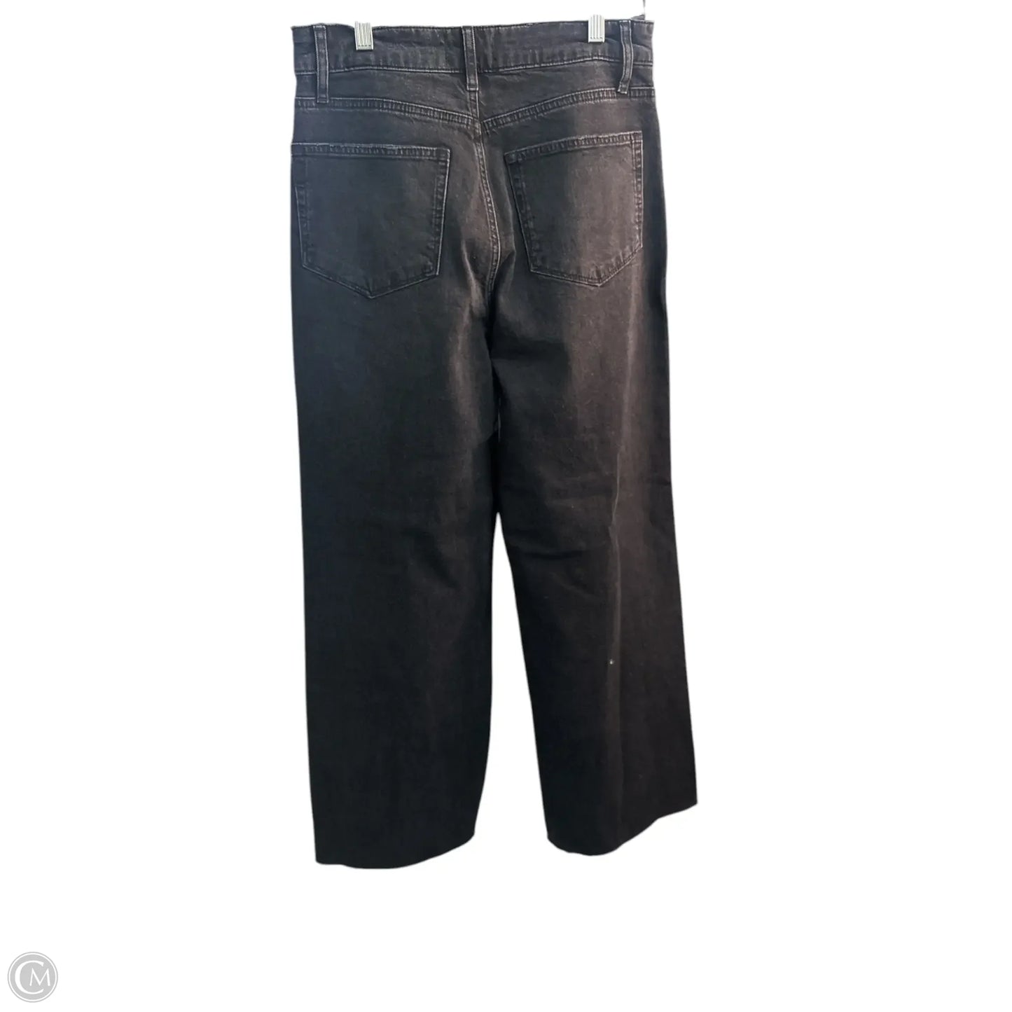 Jeans Wide Leg By Paige In Black, Size: 8