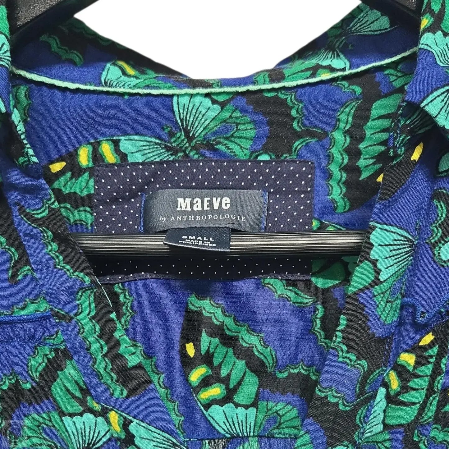 Dress Casual Midi By Maeve In Blue & Green, Size: S