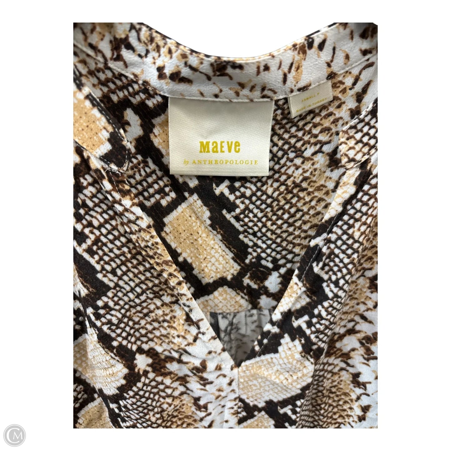 Dress Casual Midi By Maeve In Snakeskin Print, Size: Xs