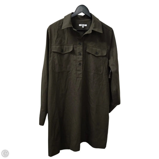 Dress Casual Midi By Madewell In Green, Size: Xl
