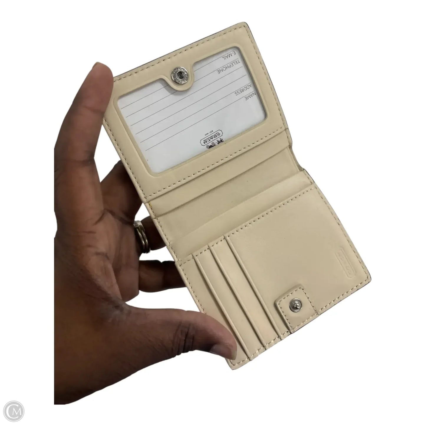 Wallet Designer By Coach, Size: Small