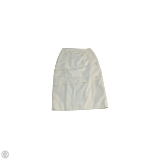Skirt Designer By Escada In Cream, Size: S