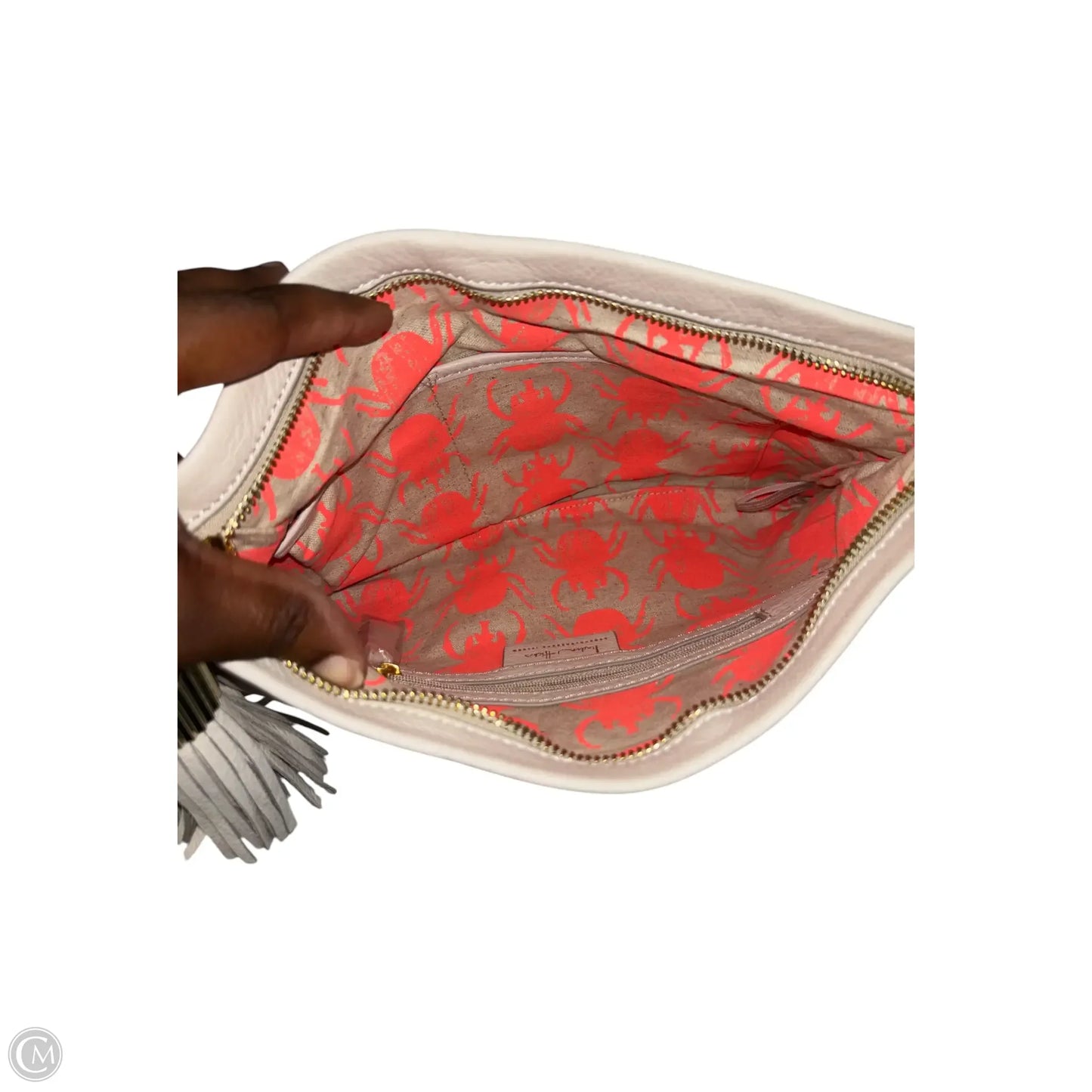 Clutch Leather By Clothes Mentor, Size: Large