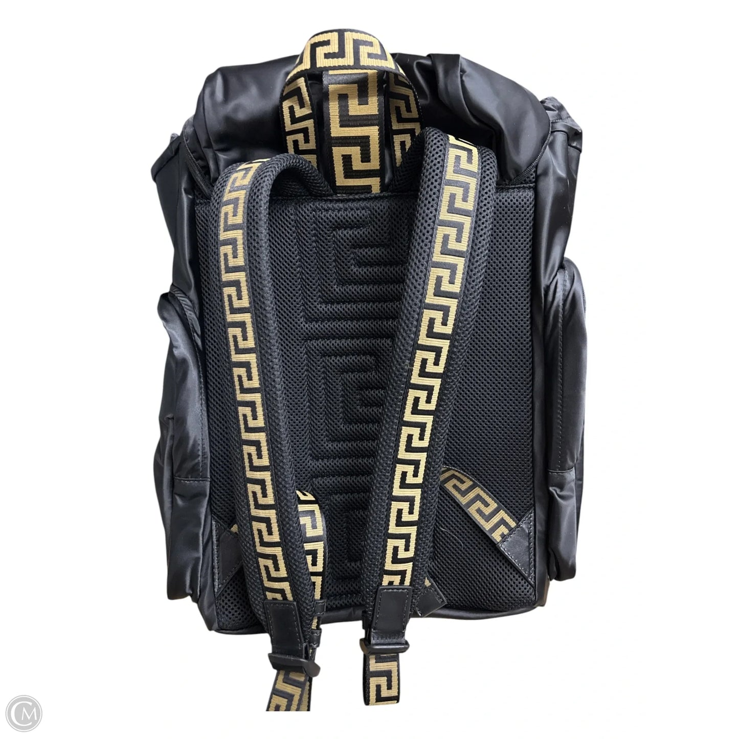 Backpack Luxury Designer By Versace, Size: Large