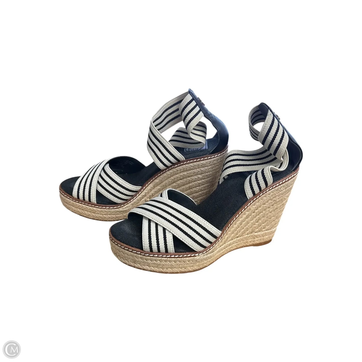 Sandals Designer By Tory Burch In Cream, Size: 7