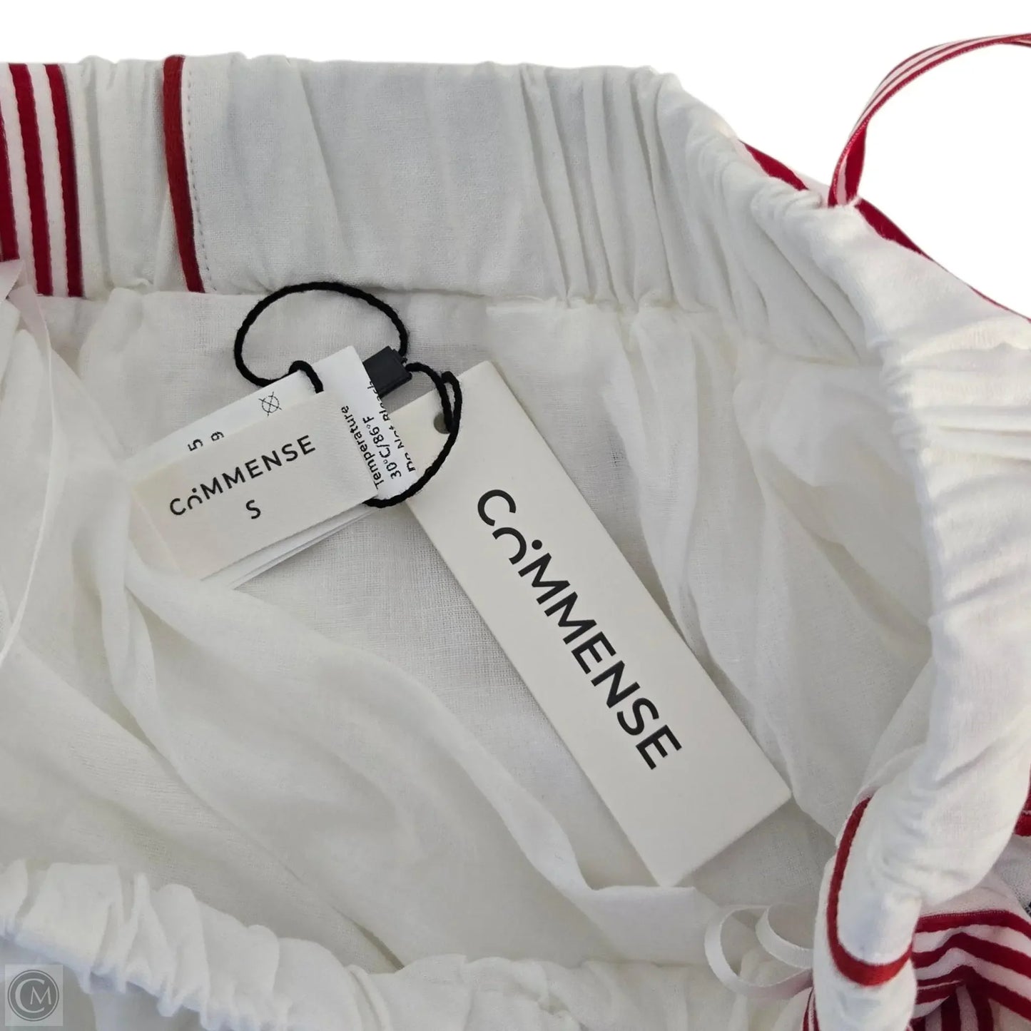 Shorts By Commense In Red & White, Size: S