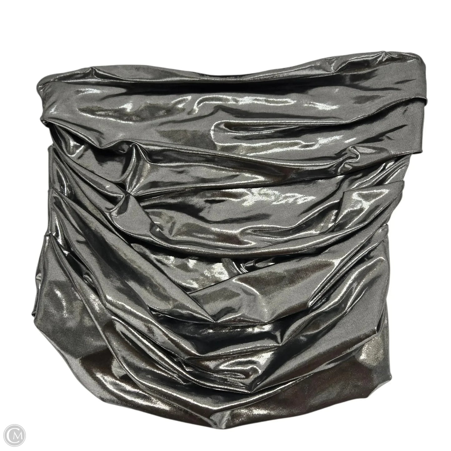 Top Sleeveless Basic By Nakedwardrobe In Silver, Size: Xl