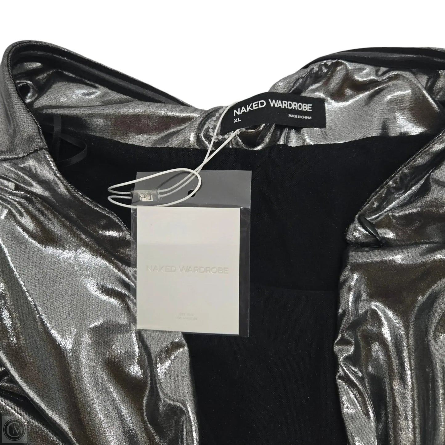 Top Sleeveless Basic By Nakedwardrobe In Silver, Size: Xl