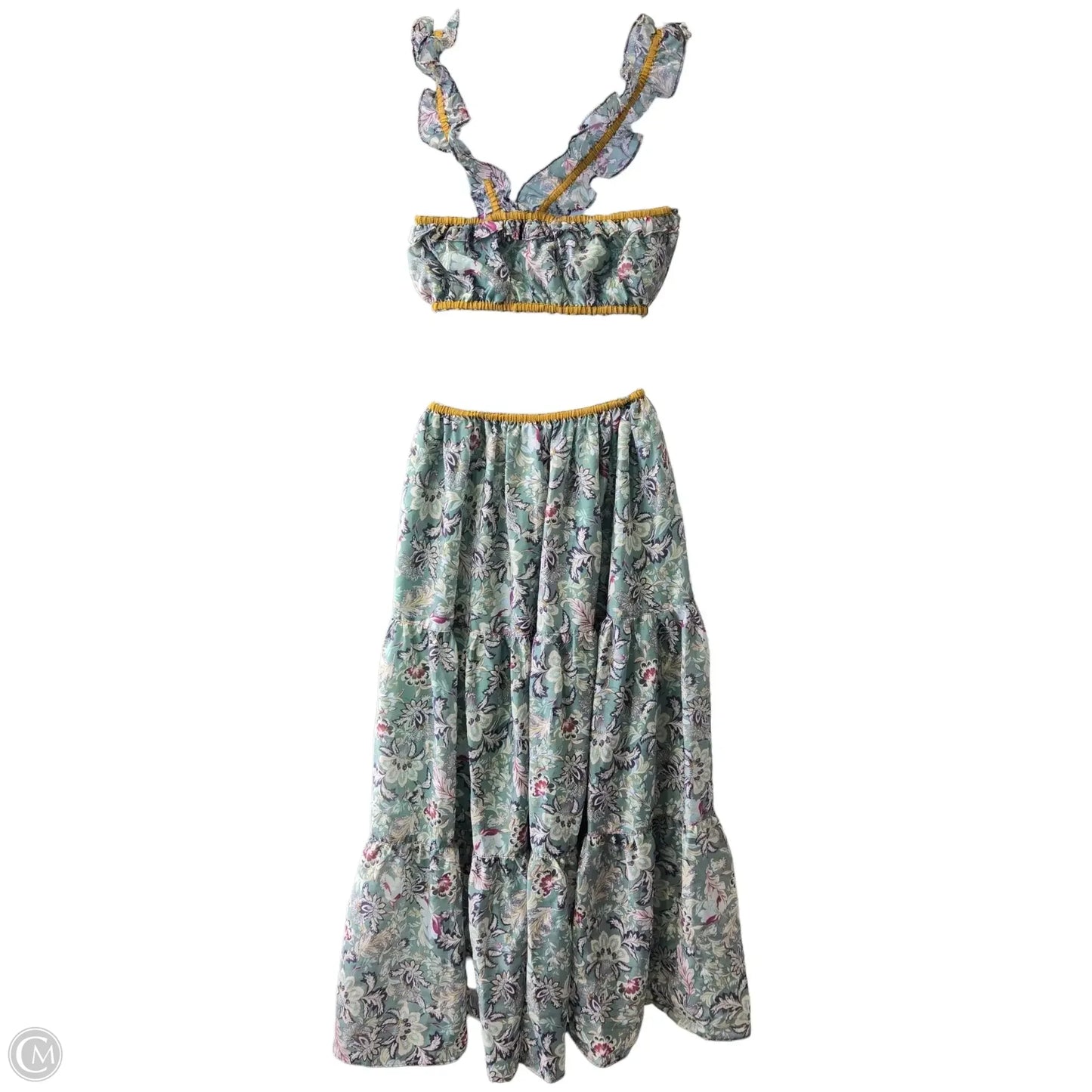 Dress Casual Midi By Current Air In Green, Size: S
