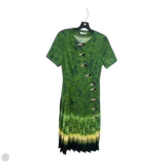 Dress Casual Midi By Cma In Green, Size: S