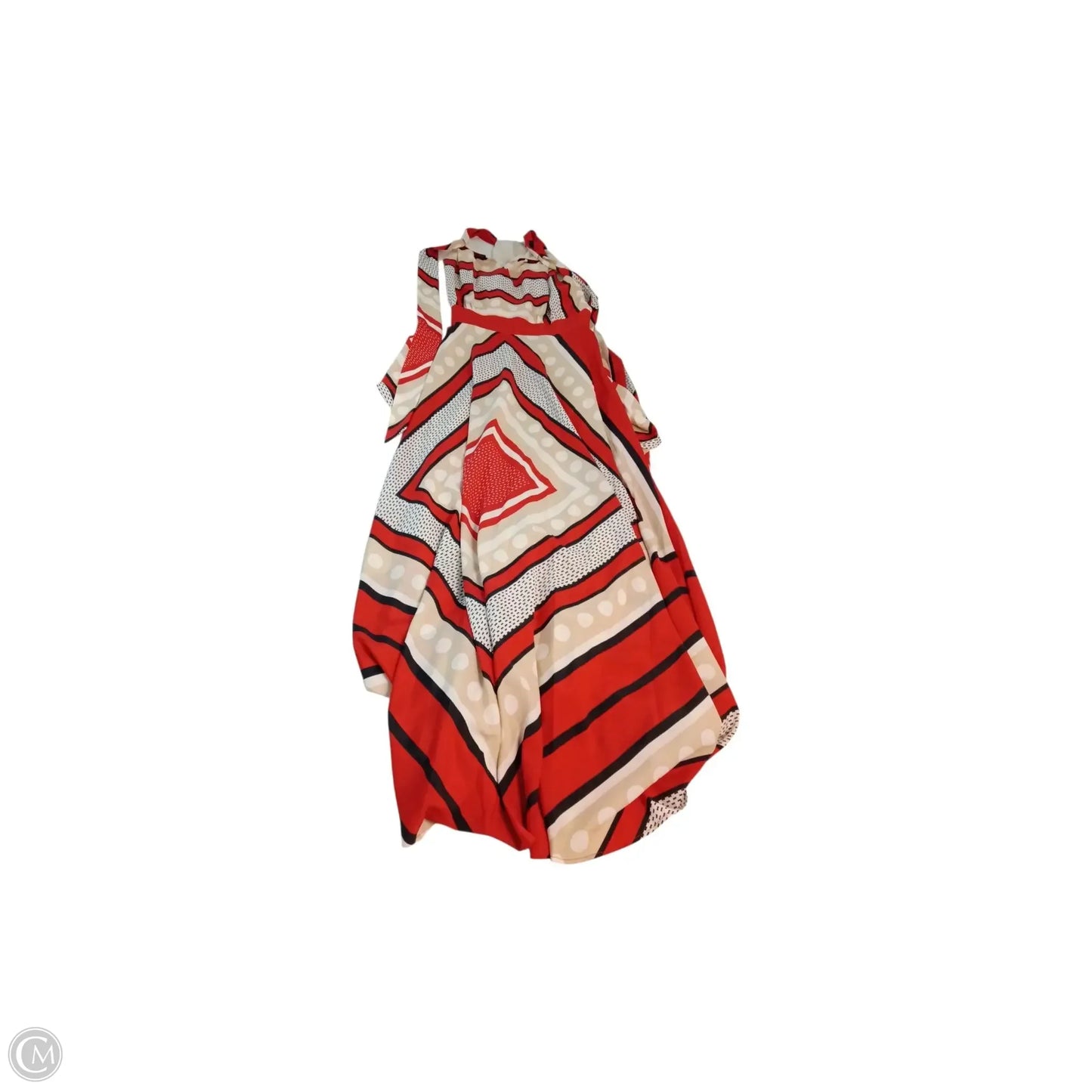 Dress Casual Maxi By Eliza J In Red & Tan, Size: 14