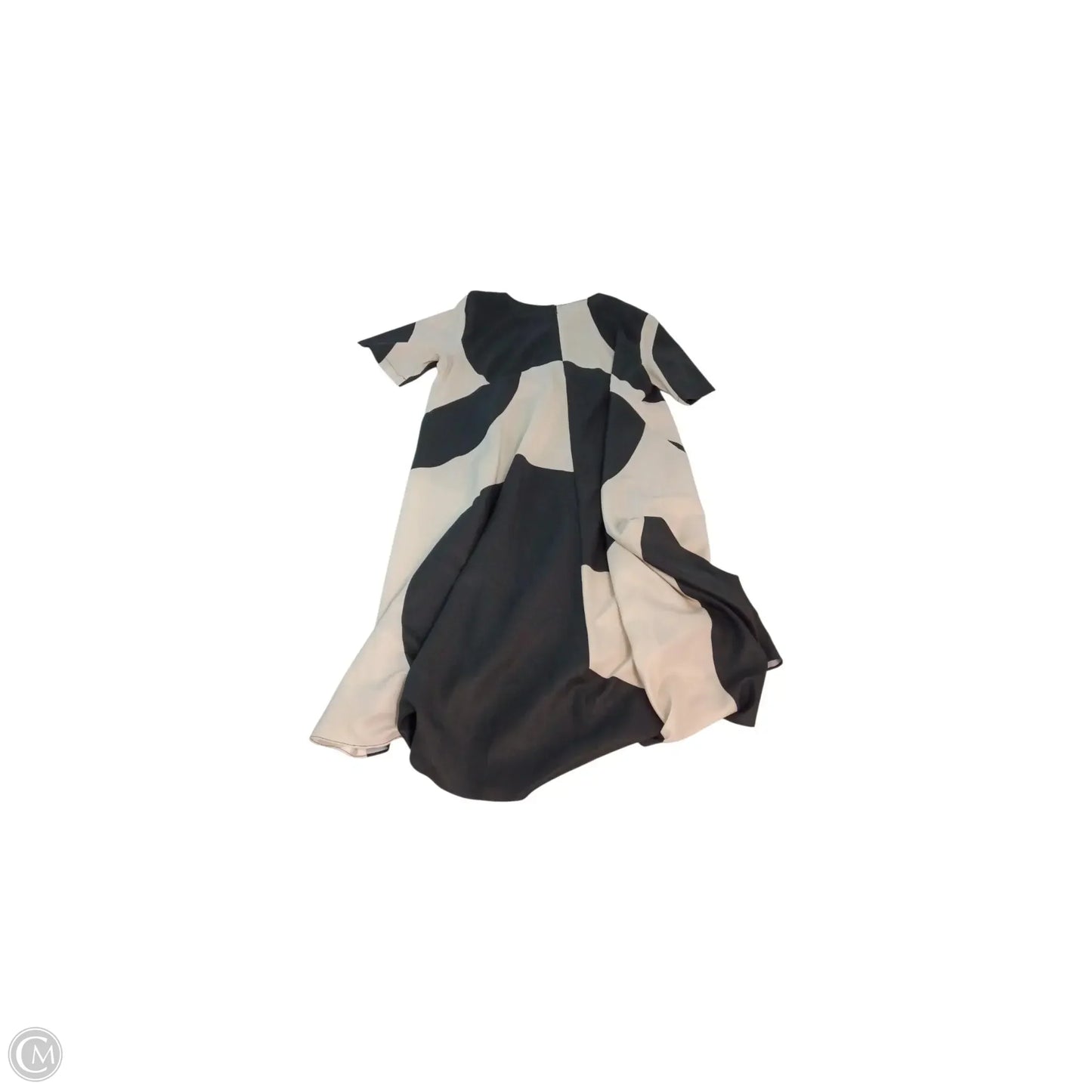 Dress Casual Midi By Clothes Mentor In Black & Cream, Size: 6