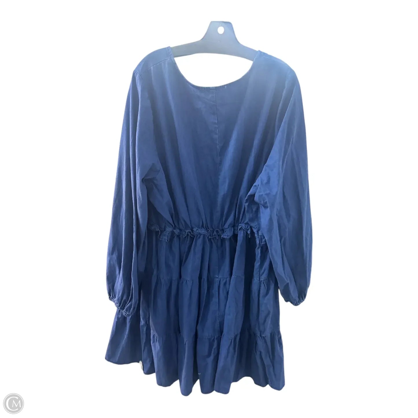 Dress Casual Midi By Eloquii In Blue, Size: 3x