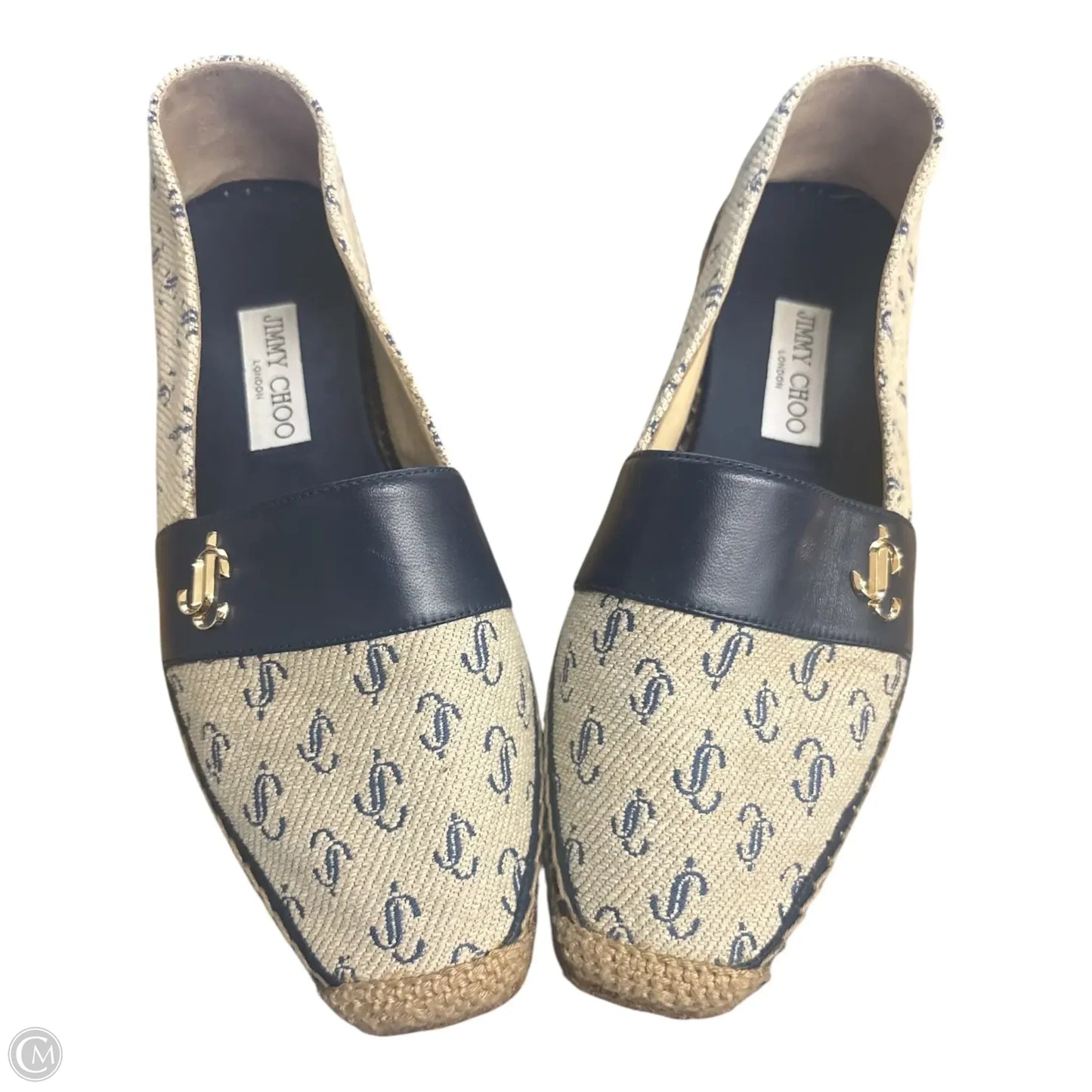 Shoes Luxury Designer By Jimmy Choo In Blue, Size: