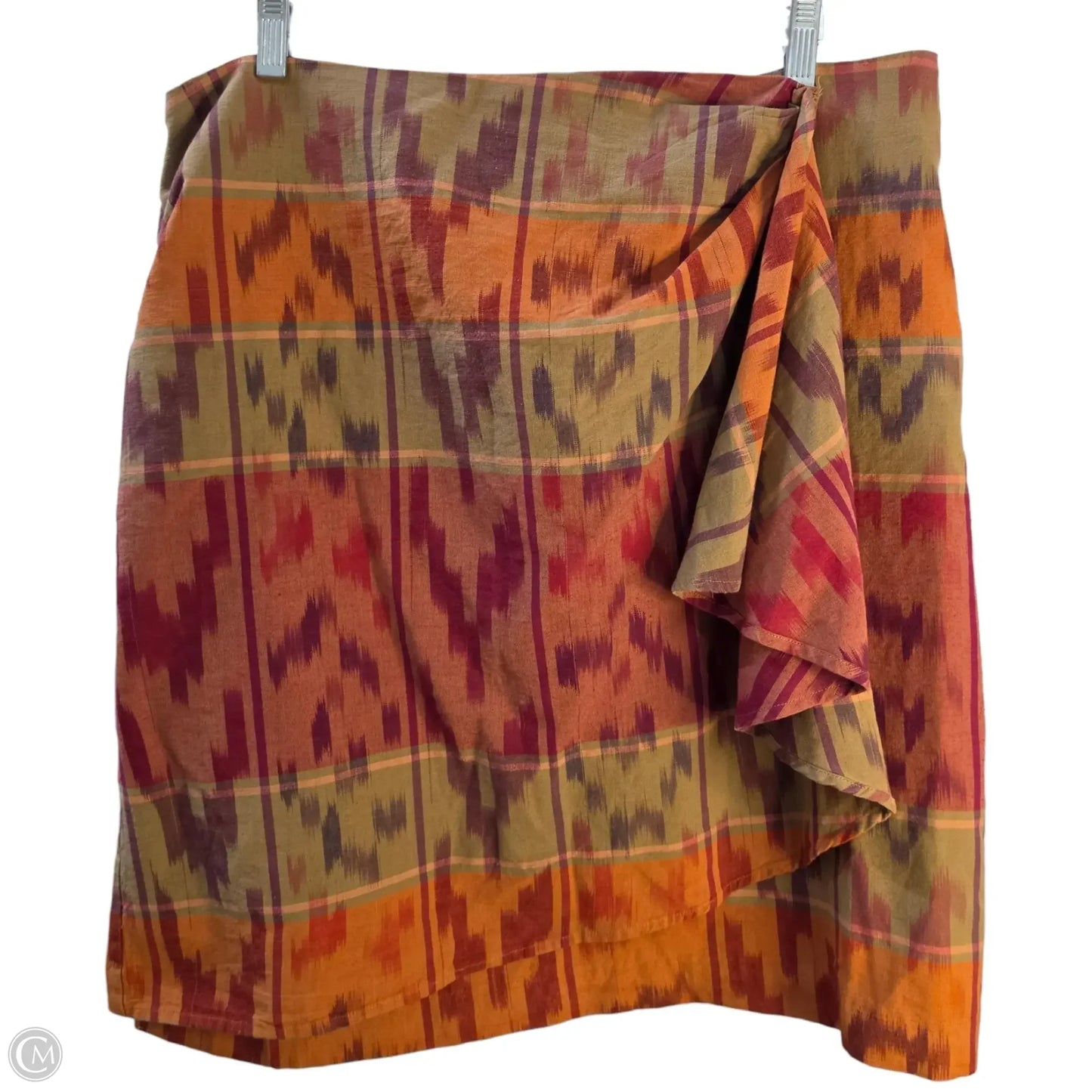 Skirt Midi By Lauren By Ralph Lauren In Plaid Pattern, Size: 14