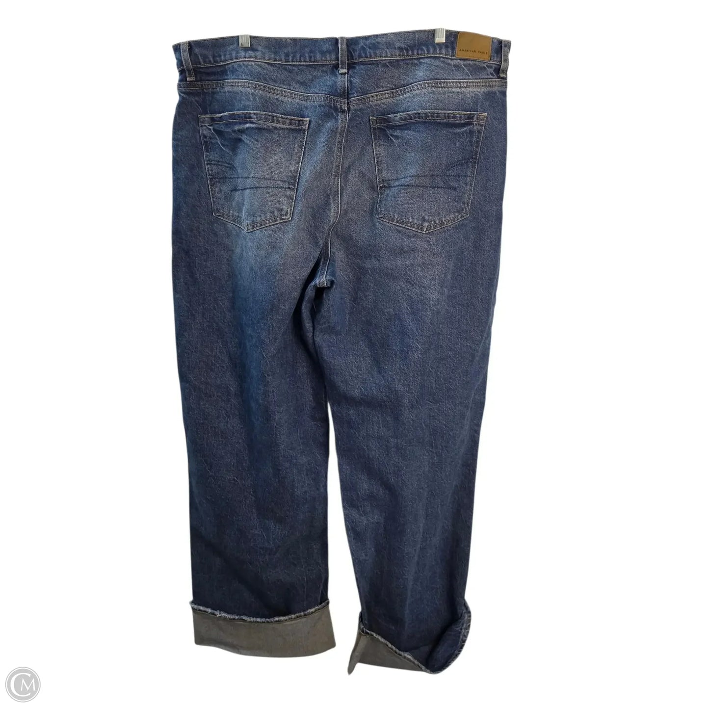 Jeans Wide Leg By Pretty Little Thing In Blue, Size: 18