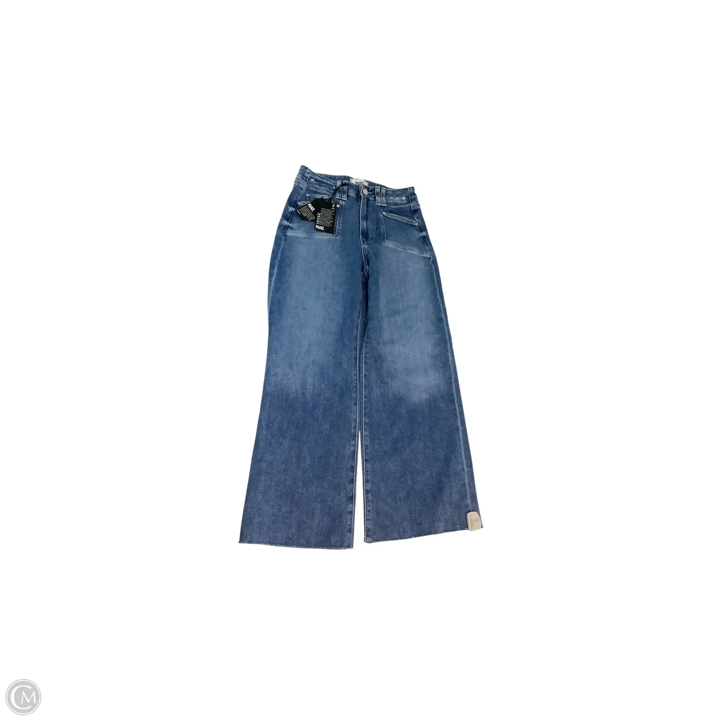 Jeans Wide Leg By Paige In Blue Denim, Size: 2