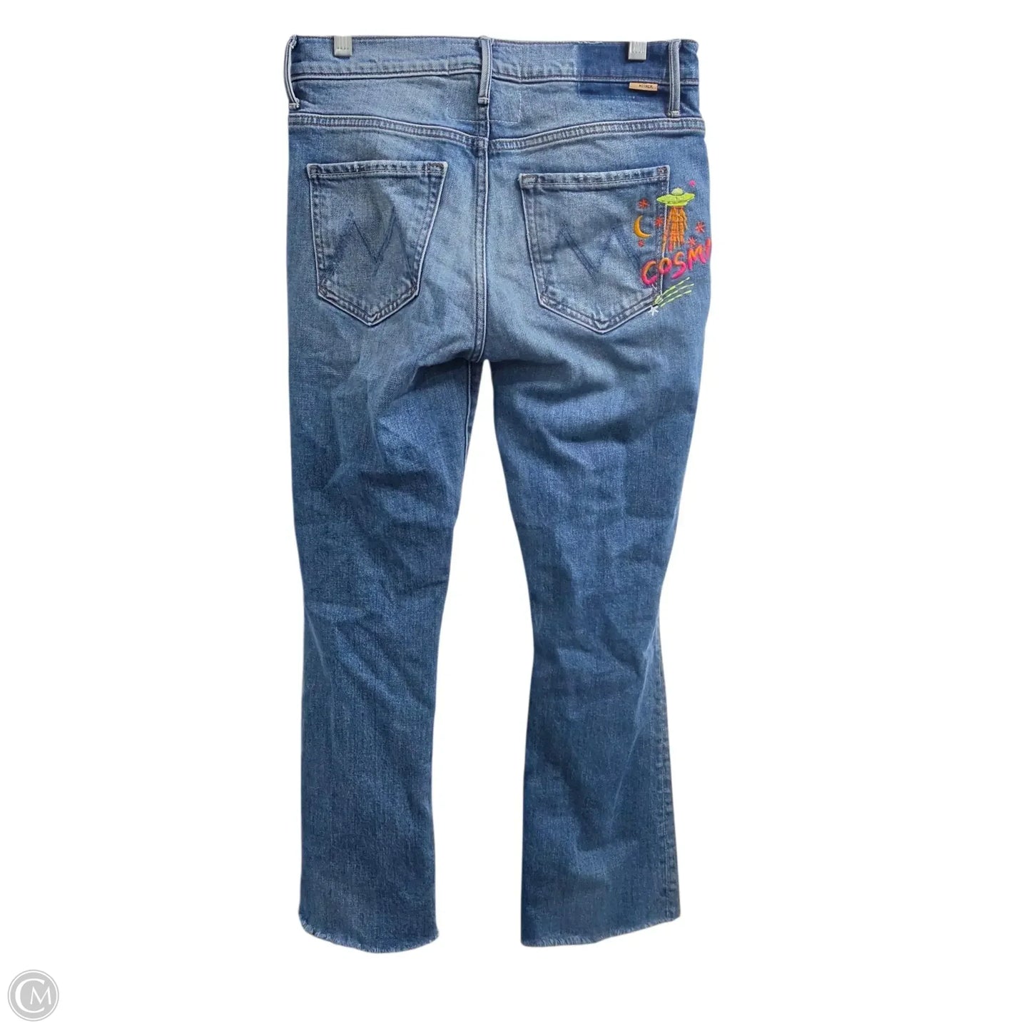 Jeans Straight By Mother In Blue Denim, Size: 2