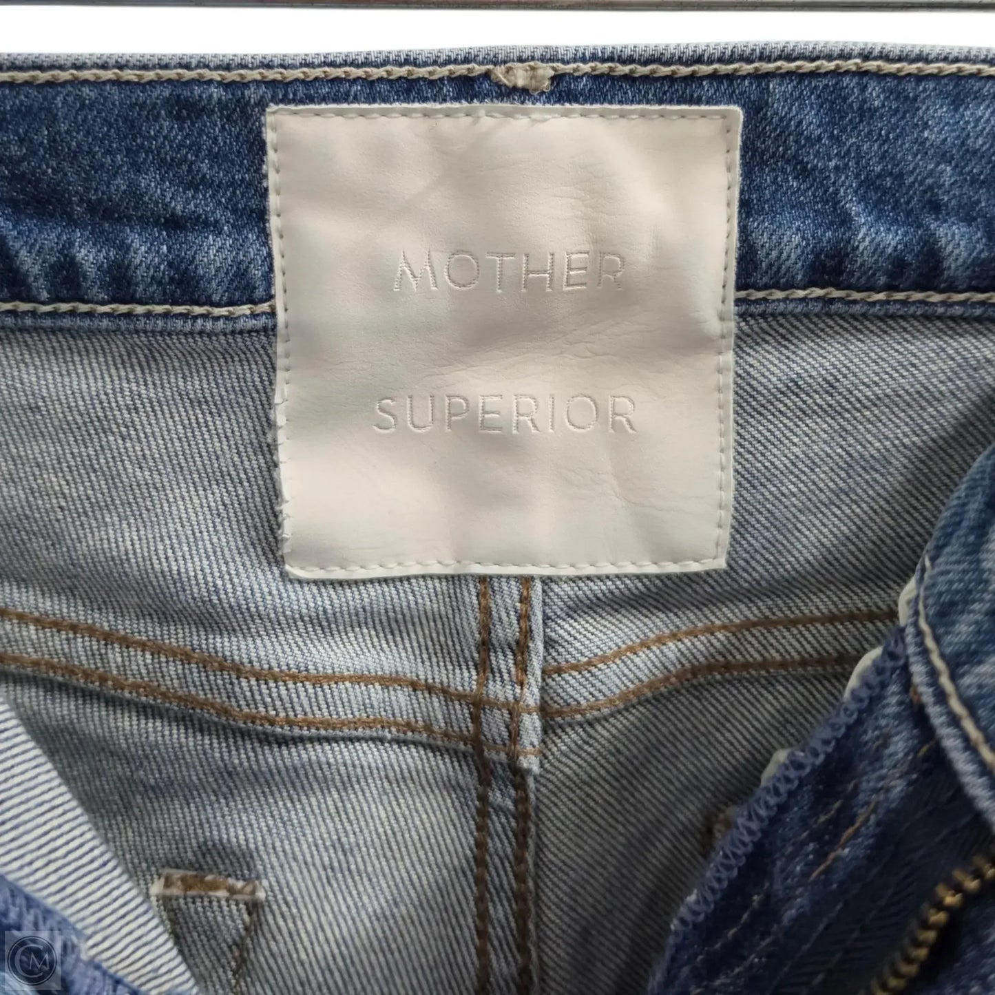 Jeans Straight By Mother In Blue Denim, Size: 2