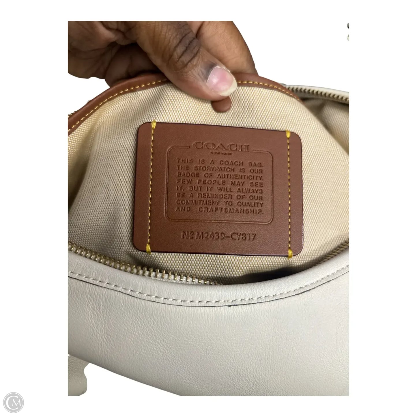 Handbag Designer By Coach, Size: Large