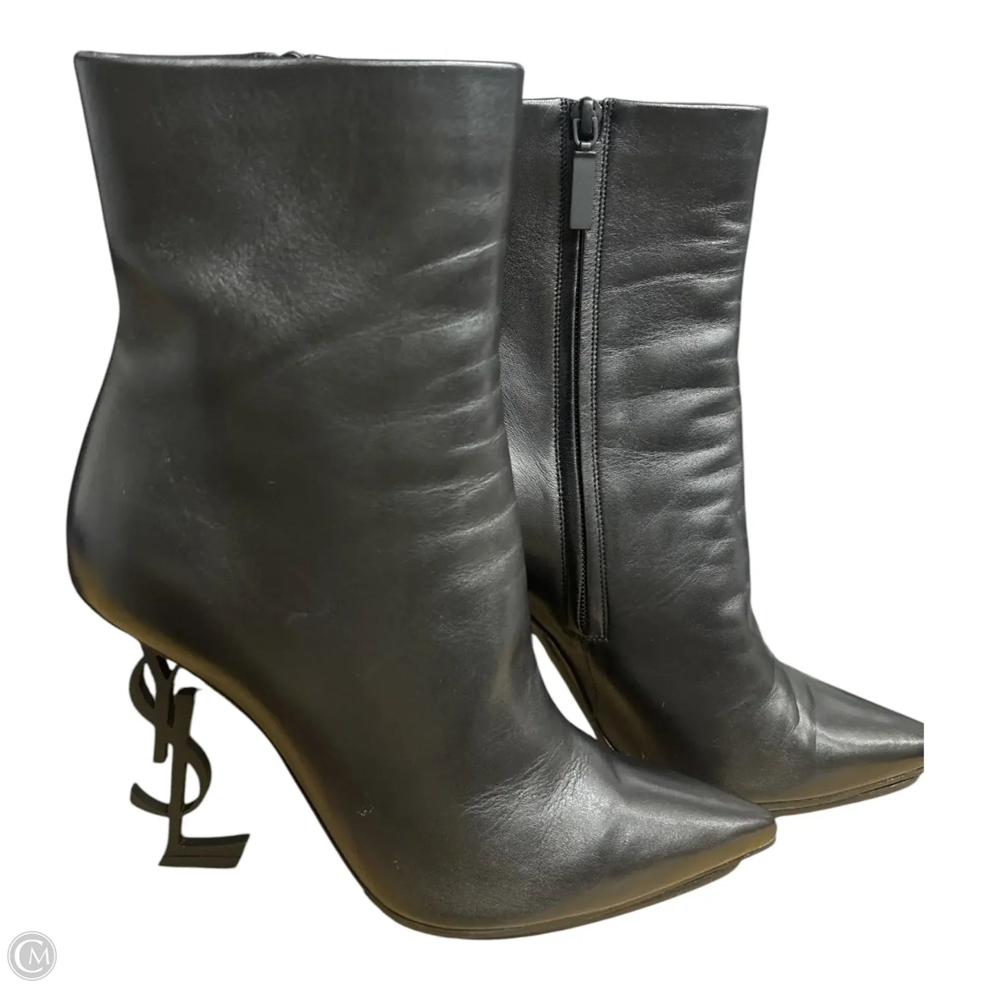 Boots Luxury Designer By Yves Saint Laurent In Black
