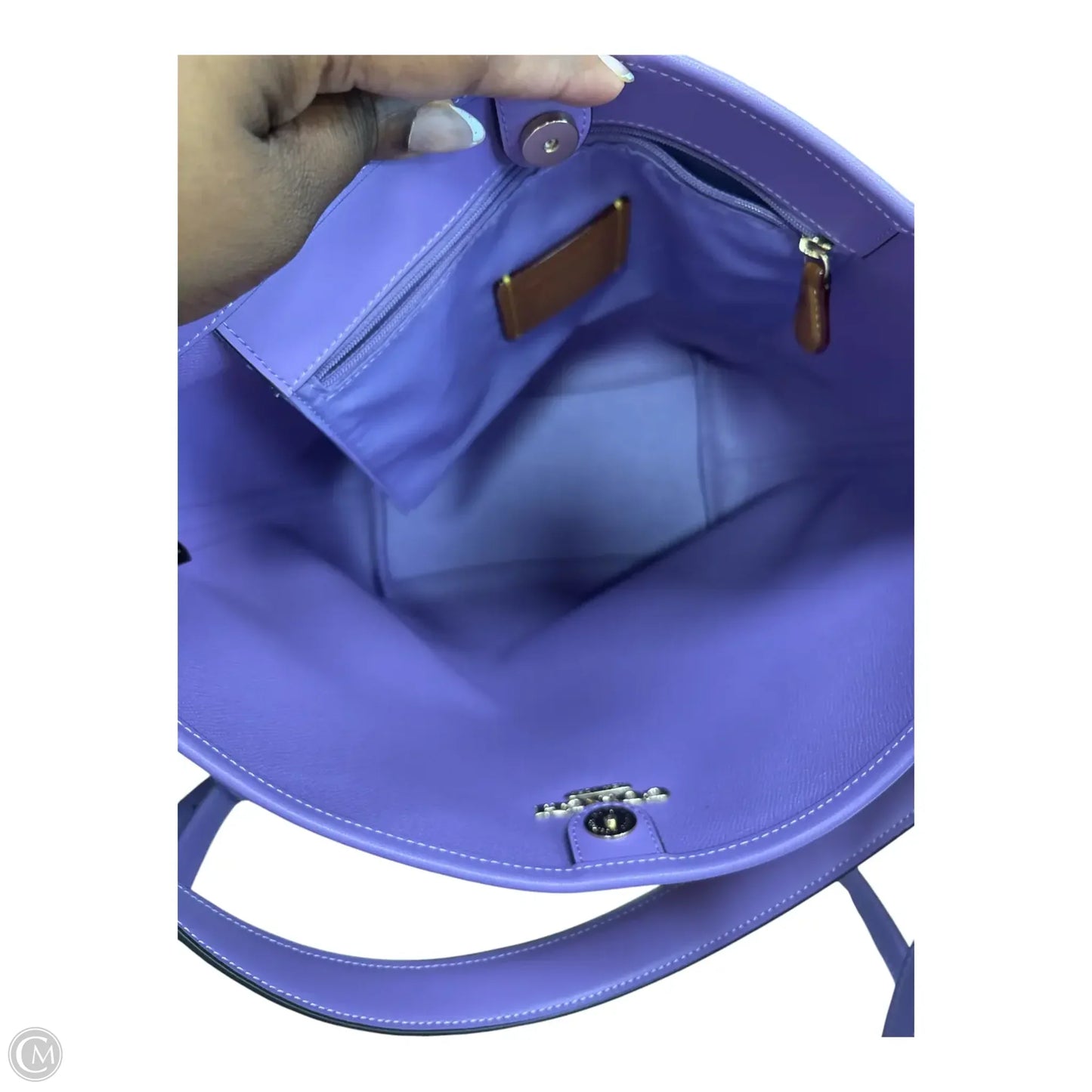 Handbag Designer By Coach, Size: Large