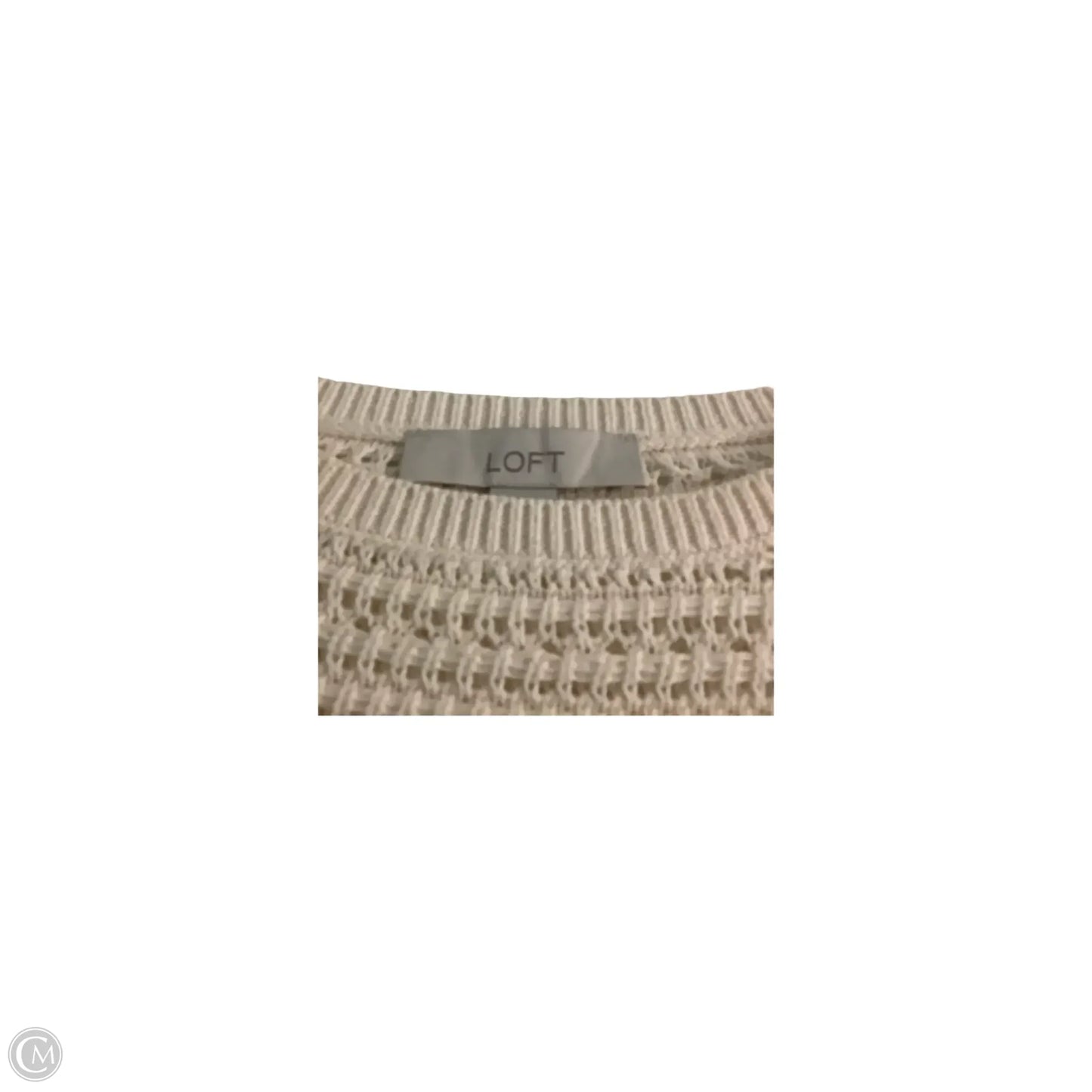 Sweater By Loft In Cream, Size: Xs