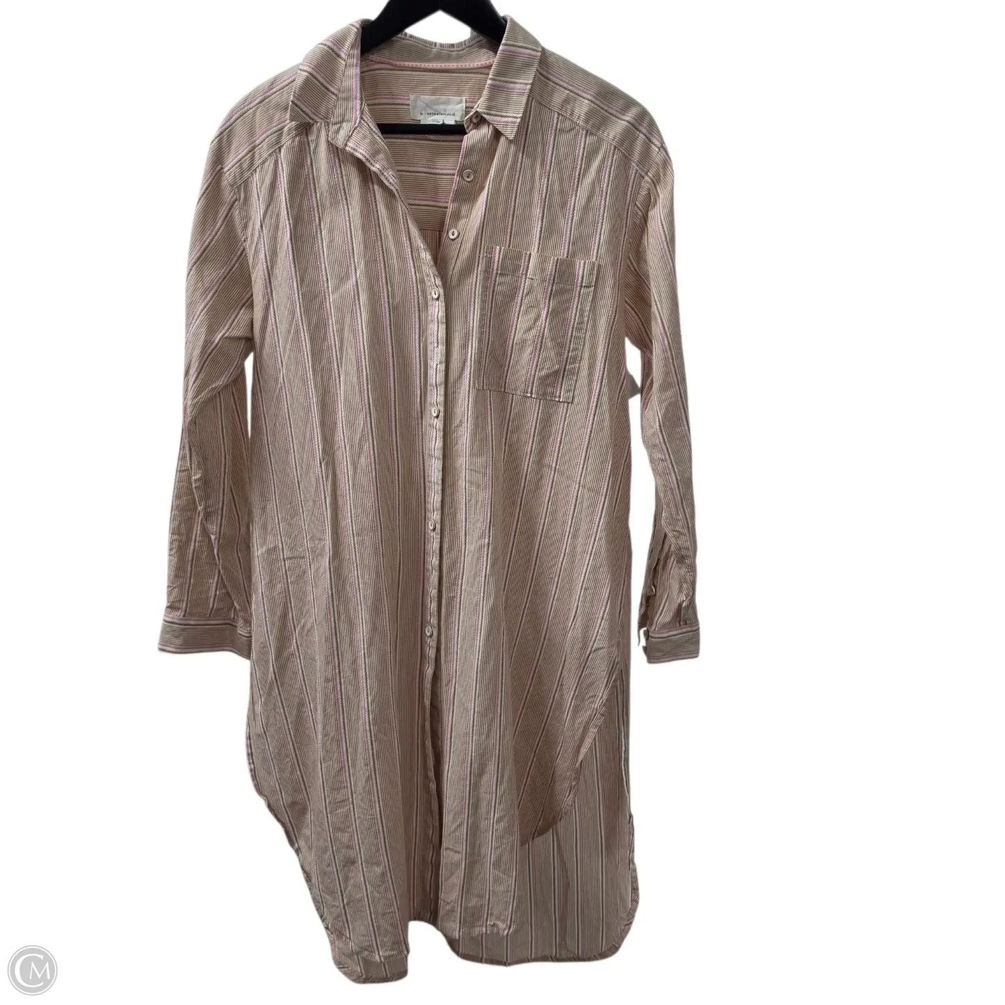 Dress Casual Midi By Anthropologie In Peach, Size: S