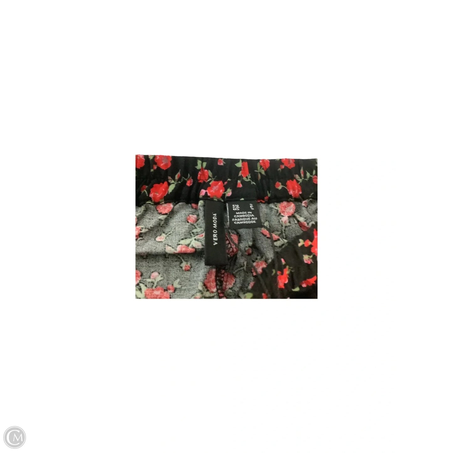 Skirt Maxi By Vero Moda In Black & Red, Size: S