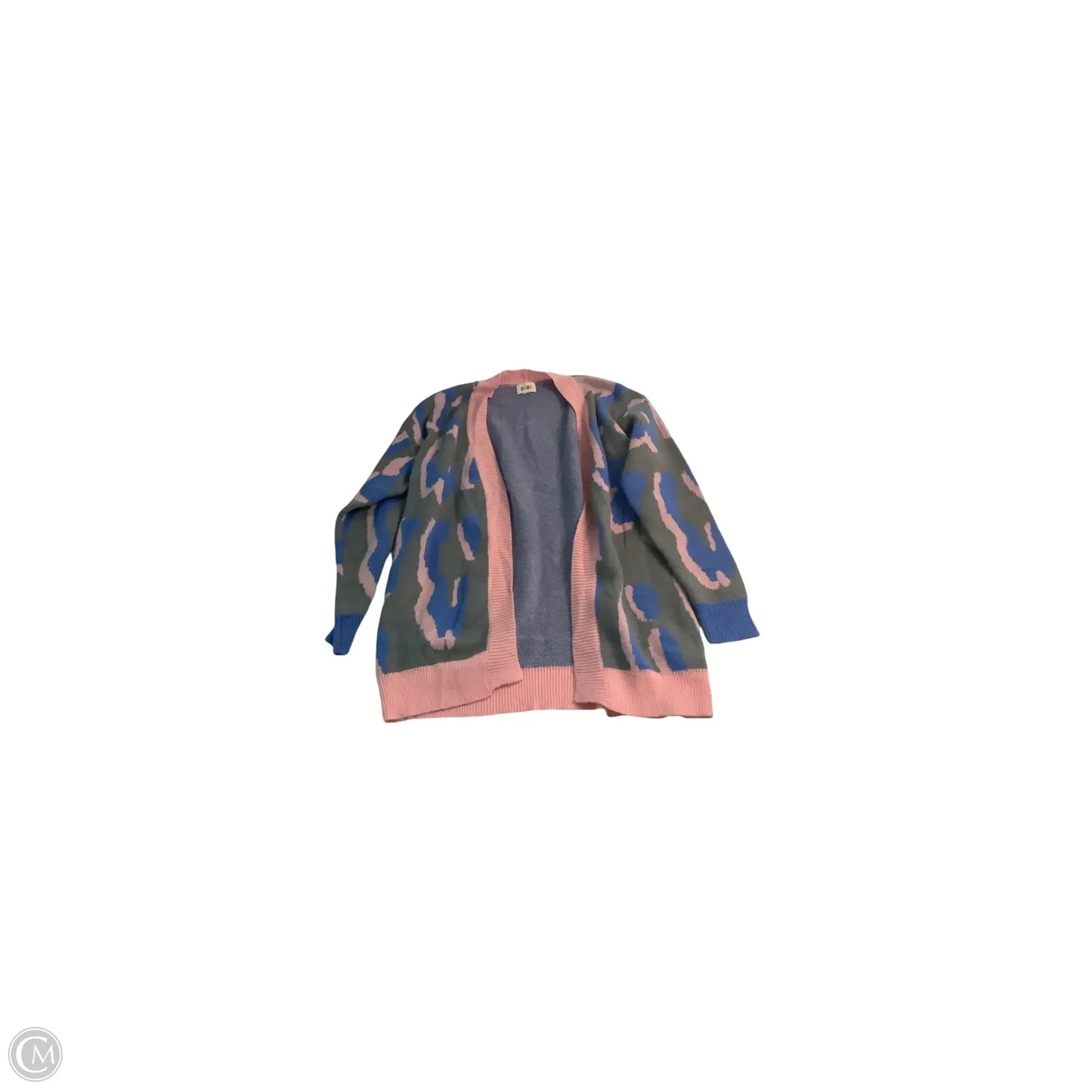 Sweater Cardigan By Bibi In Blue & Pink, Size: S