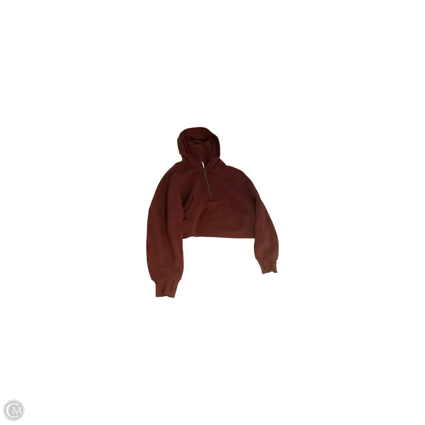 Sweatshirt Hoodie By Lululemon In Maroon, Size: M