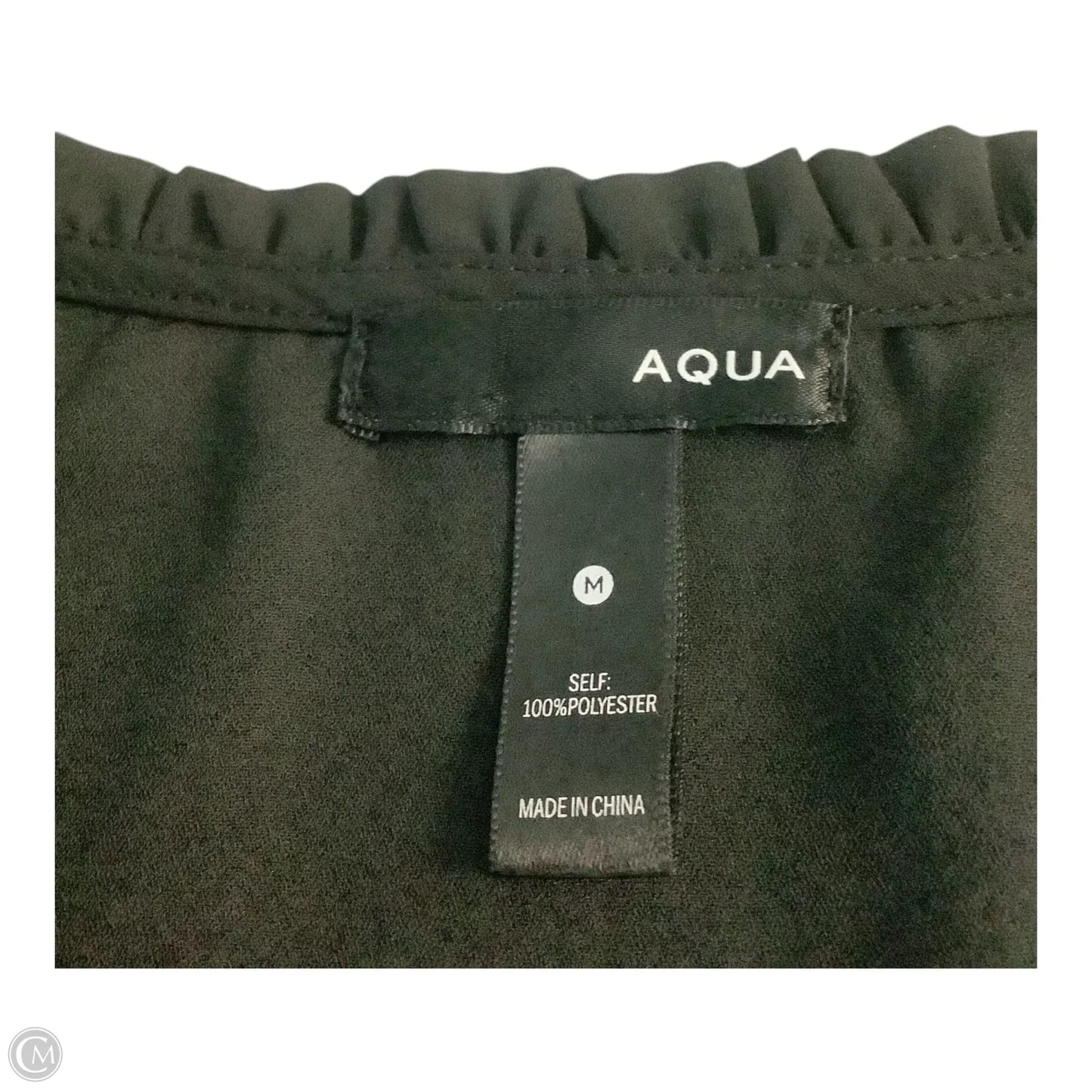 Top Long Sleeve Basic By Aqua In Black, Size: M