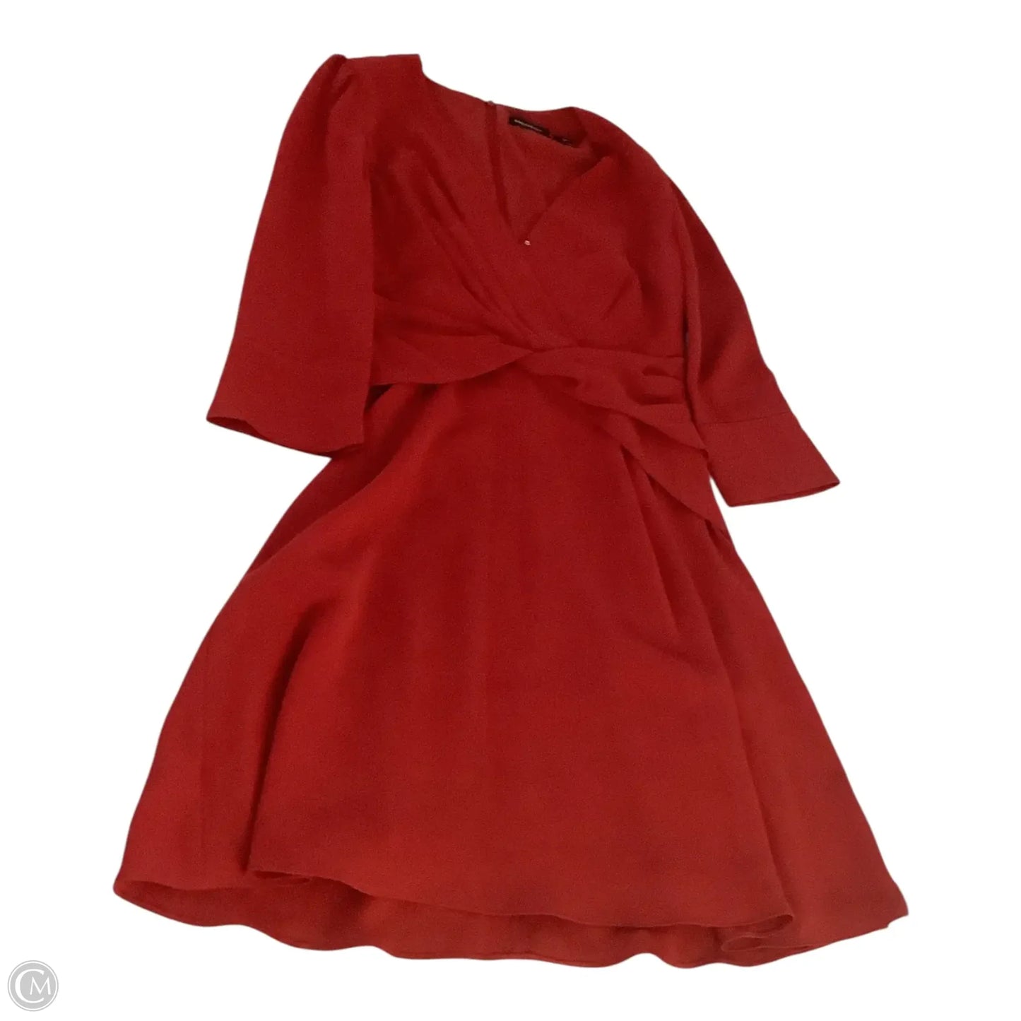 Dress Casual Midi By Karen Millen In Red, Size: 6
