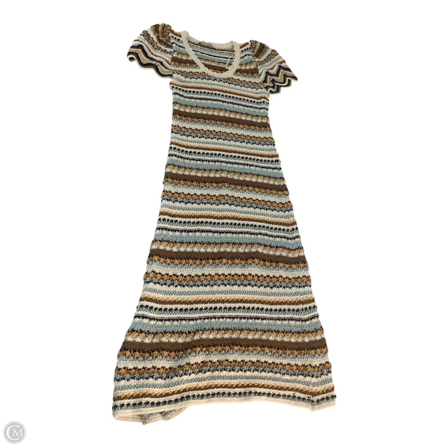 Dress Casual Maxi By Zara In Striped Pattern, Size: M