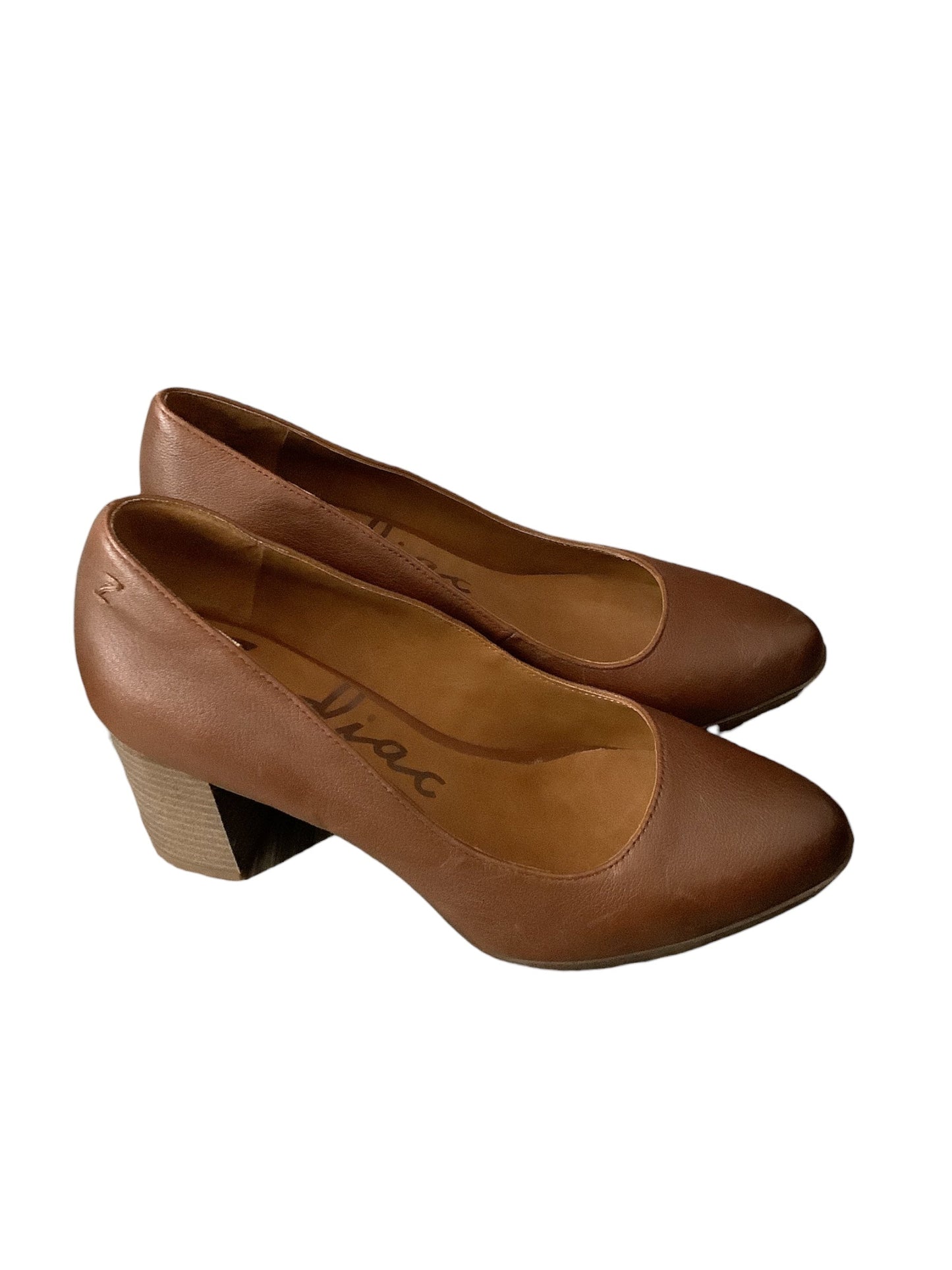 Brown Shoes Heels Block Clothes Mentor, Size 10