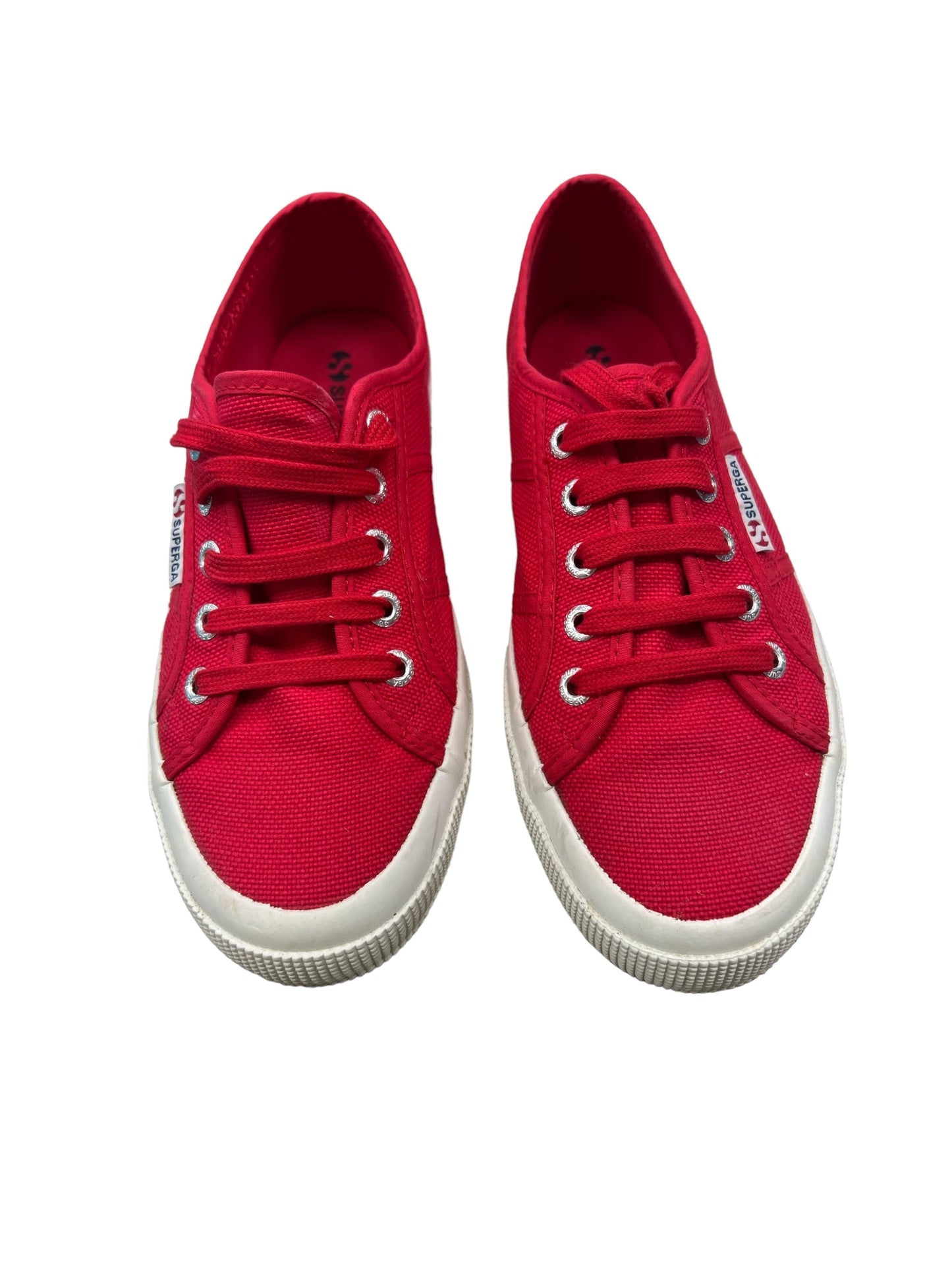 Red Shoes Sneakers Superga, Size 6.5