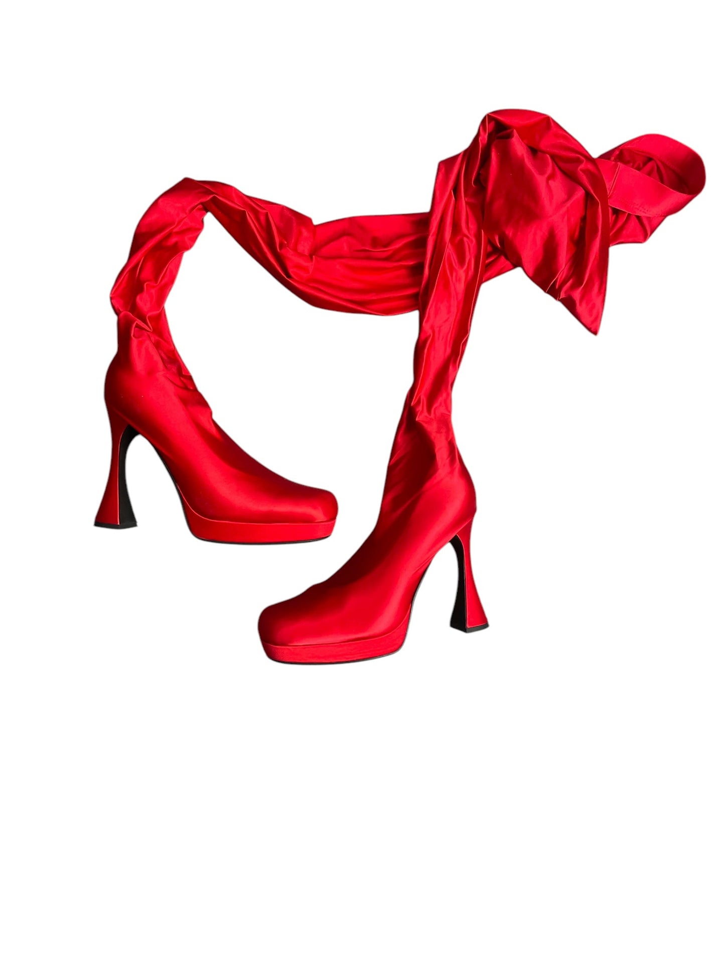 Boots Over-the-knee Heels By Jeffery Campbell In Red, Size: 8.5